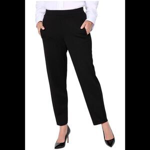 by Stacy London Women's Ponte Lantern Pant Black - Petite